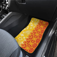 Kahili Quilt Hawaii Car Mats Tropical Flower Seamless Half Style LT14 - Polynesian Pride