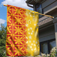 Kahili Quilt Hawaii Garden Flag Tropical Flower Seamless Half Style LT14 - Polynesian Pride