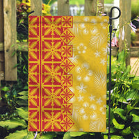 Kahili Quilt Hawaii Garden Flag Tropical Flower Seamless Half Style LT14 Garden Flag Yellow - Polynesian Pride