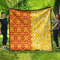 Kahili Quilt Hawaii Quilt Tropical Flower Seamless Half Style LT14 - Polynesian Pride