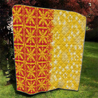 Kahili Quilt Hawaii Quilt Tropical Flower Seamless Half Style LT14 - Polynesian Pride