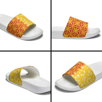 Kahili Quilt Hawaii Slide Sandals Tropical Flower Seamless Half Style LT14 - Polynesian Pride