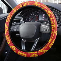 Kahili Quilt Hawaii Steering Wheel Cover Tropical Flower Seamless Half Style LT14 - Polynesian Pride