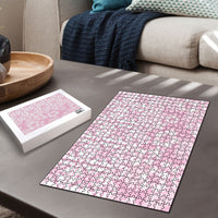 Pastel Pink Kahili Quilt Hawaii Puzzle Tropical Flower Seamless Half Style LT14 - Polynesian Pride