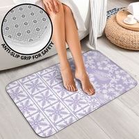 Pastel Purple Kahili Quilt Hawaii Bathroom Set Tropical Flower Seamless Half Style LT14 - Polynesian Pride