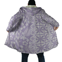 Pastel Purple Kahili Quilt Hawaii Cloak Tropical Flower Seamless Half Style LT14 - Polynesian Pride