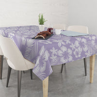 Pastel Purple Kahili Quilt Hawaii Tablecloth Tropical Flower Seamless Half Style LT14 - Polynesian Pride
