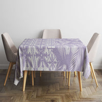 Pastel Purple Kahili Quilt Hawaii Tablecloth Tropical Flower Seamless Half Style LT14 - Polynesian Pride