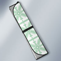 Pastel Green Kahili Quilt Hawaii Auto Sun Shade Tropical Flower Seamless Half Style LT14 - Polynesian Pride