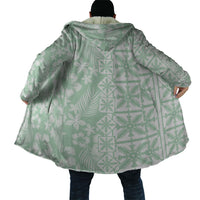 Pastel Green Kahili Quilt Hawaii Cloak Tropical Flower Seamless Half Style LT14 - Polynesian Pride