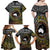 Personalised Australia And Vanuatu Family Matching Off Shoulder Maxi Dress and Hawaiian Shirt Aboriginal Lizard Polynesia Ni-Van Pig Tusk