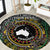 Personalised Australia And Vanuatu Round Carpet Aboriginal Lizard Polynesia Ni-Van Pig Tusk