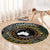 Personalised Australia And Vanuatu Round Carpet Aboriginal Lizard Polynesia Ni-Van Pig Tusk