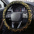 Australia And Vanuatu Steering Wheel Cover Aboriginal Lizard Polynesia Ni-Van Pig Tusk