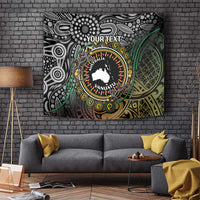 Personalised Australia And Vanuatu Tapestry Aboriginal Lizard Polynesia Ni-Van Pig Tusk LT14 - Polynesian Pride