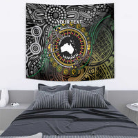 Personalised Australia And Vanuatu Tapestry Aboriginal Lizard Polynesia Ni-Van Pig Tusk LT14 - Polynesian Pride