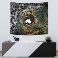 Personalised Australia And Vanuatu Tapestry Aboriginal Lizard Polynesia Ni-Van Pig Tusk LT14 - Polynesian Pride