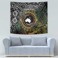 Personalised Australia And Vanuatu Tapestry Aboriginal Lizard Polynesia Ni-Van Pig Tusk LT14 - Polynesian Pride