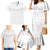 Tokelau White Sunday Family Matching Mermaid Dress and Hawaiian Shirt Polynesian Pattern Gardenia Thunbergia