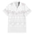 Tokelau White Sunday Family Matching Off The Shoulder Long Sleeve Dress and Hawaiian Shirt Polynesian Pattern Gardenia Thunbergia