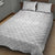 Tokelau White Sunday Quilt Bed Set Polynesian Pattern Gardenia Thunbergia