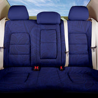 Blue Polynesia Back Car Seat Cover Polynesian Pattern Mix Plumeria LT14 One Size Blue - Polynesian Pride