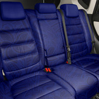 Blue Polynesia Back Car Seat Cover Polynesian Pattern Mix Plumeria LT14 - Polynesian Pride