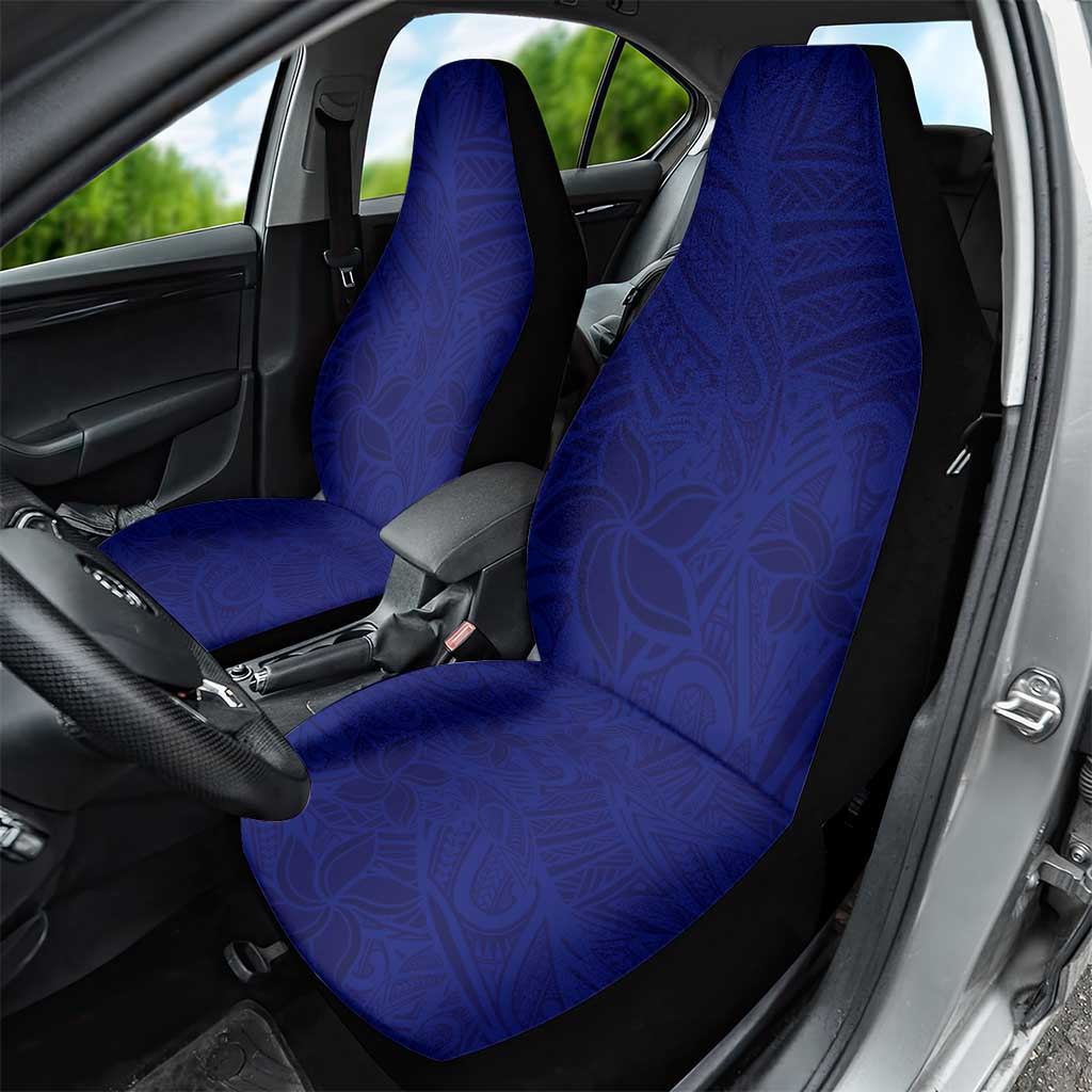 Blue Polynesia Car Seat Cover Polynesian Pattern Mix Plumeria LT14 - Polynesian Pride