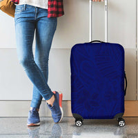 Blue Polynesia Luggage Cover Polynesian Pattern Mix Plumeria LT14 - Polynesian Pride