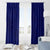 Blue Polynesia Window Curtain Polynesian Pattern Mix Plumeria