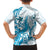 Blue Hawaii Humpback Whale Family Matching Long Sleeve Bodycon Dress and Hawaiian Shirt Polynesian Tribal Ocean Vibes