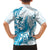 Blue Hawaii Humpback Whale Family Matching Short Sleeve Bodycon Dress and Hawaiian Shirt Polynesian Tribal Ocean Vibes