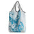 Blue Hawaii Humpback Whale Grocery Bag Polynesian Tribal Ocean Vibes