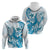 Blue Hawaii Humpback Whale Hoodie Polynesian Tribal Ocean Vibes