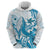 Blue Hawaii Humpback Whale Hoodie Polynesian Tribal Ocean Vibes