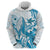 Blue Hawaii Humpback Whale Hoodie Polynesian Tribal Ocean Vibes