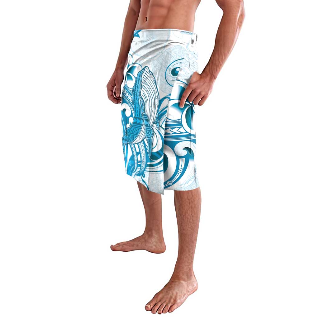 Blue Hawaii Humpback Whale Lavalava Polynesian Tribal Ocean Vibes LT14 - Polynesian Pride