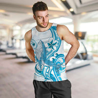 Blue Hawaii Humpback Whale Men Tank Top Polynesian Tribal Ocean Vibes LT14 Blue - Polynesian Pride