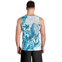 Blue Hawaii Humpback Whale Men Tank Top Polynesian Tribal Ocean Vibes LT14 - Polynesian Pride
