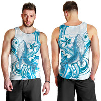 Blue Hawaii Humpback Whale Men Tank Top Polynesian Tribal Ocean Vibes LT14 - Polynesian Pride