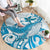 Blue Hawaii Humpback Whale Round Carpet Polynesian Tribal Ocean Vibes