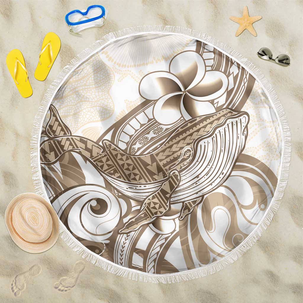 Brown Hawaii Humpback Whale Beach Blanket Polynesian Tribal Ocean Vibes LT14 One Size 150cm Brown - Polynesian Pride