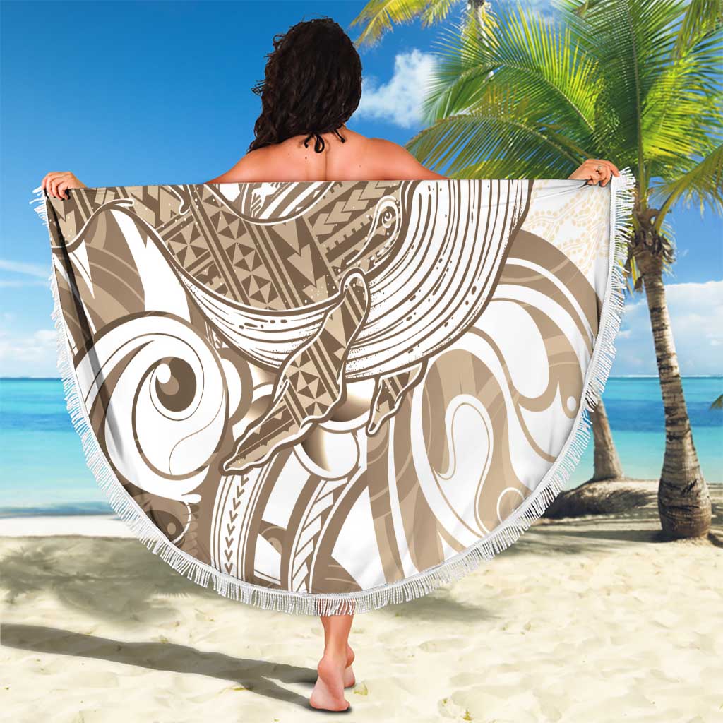 Brown Hawaii Humpback Whale Beach Blanket Polynesian Tribal Ocean Vibes LT14 - Polynesian Pride