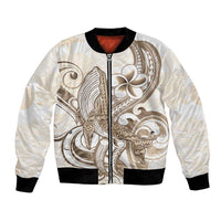Brown Hawaii Humpback Whale Bomber Jacket Polynesian Tribal Ocean Vibes LT14 Unisex Brown - Polynesian Pride