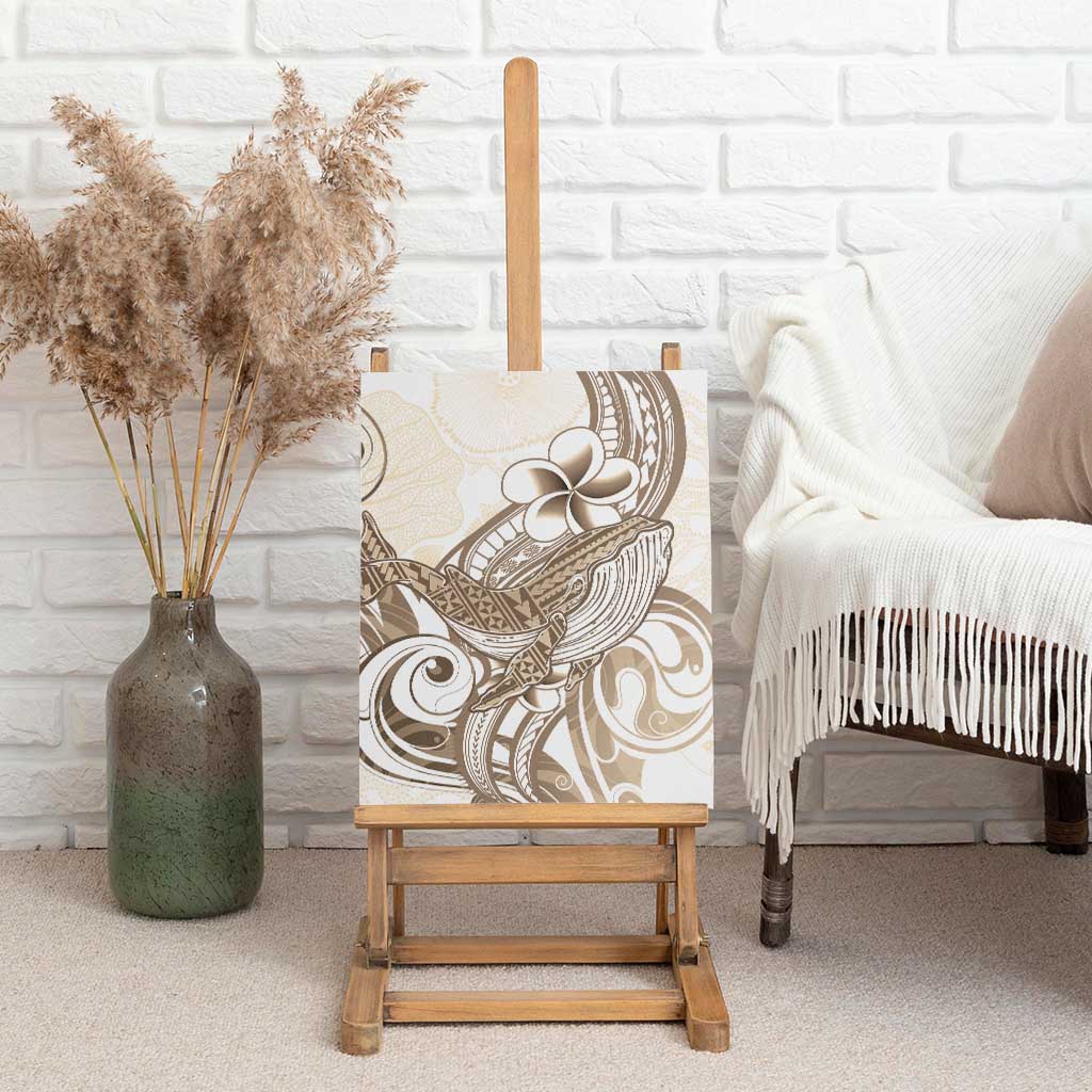 Brown Hawaii Humpback Whale Canvas Wall Art Polynesian Tribal Ocean Vibes LT14 - Polynesian Pride