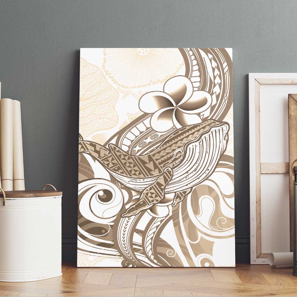 Brown Hawaii Humpback Whale Canvas Wall Art Polynesian Tribal Ocean Vibes LT14 - Polynesian Pride
