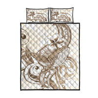Brown Hawaii Humpback Whale Quilt Bed Set Polynesian Tribal Ocean Vibes LT14 - Polynesian Pride