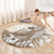 Brown Hawaii Humpback Whale Round Carpet Polynesian Tribal Ocean Vibes