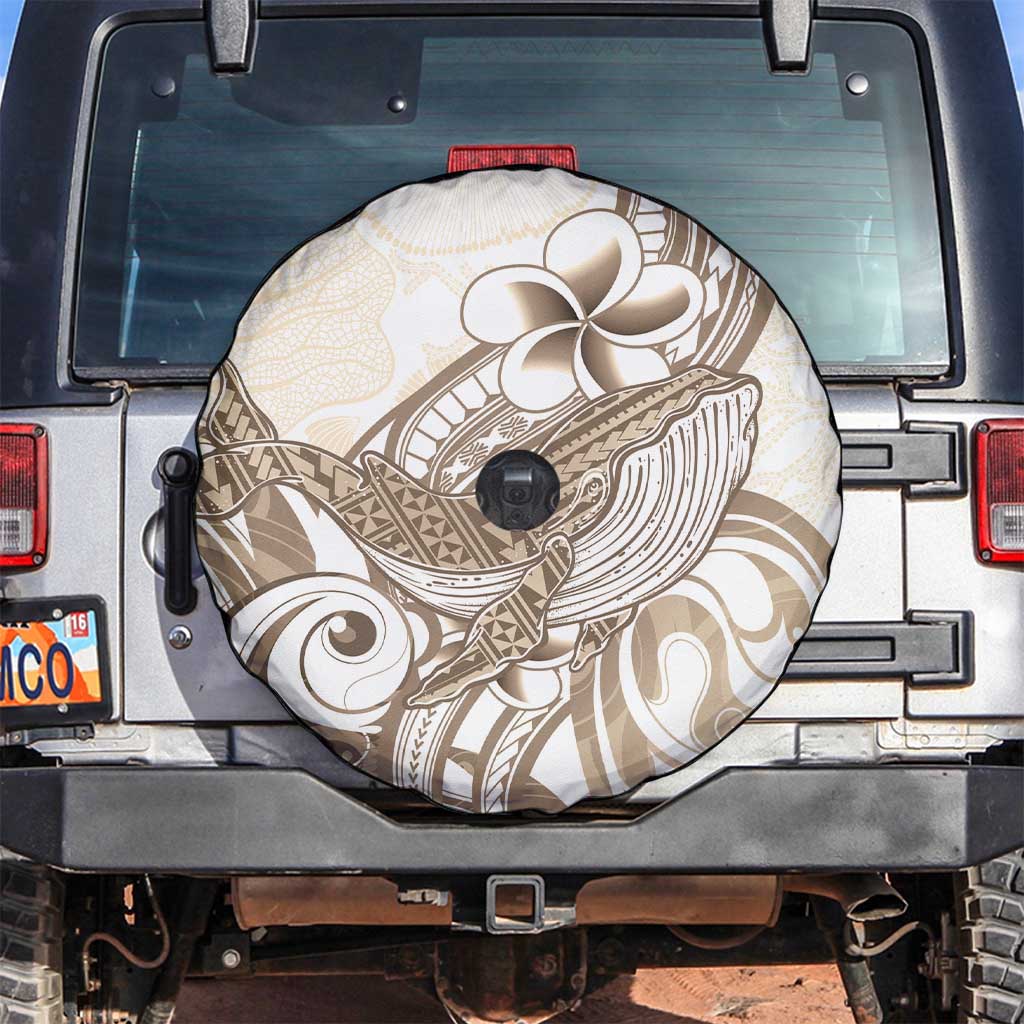 Brown Hawaii Humpback Whale Spare Tire Cover Polynesian Tribal Ocean Vibes