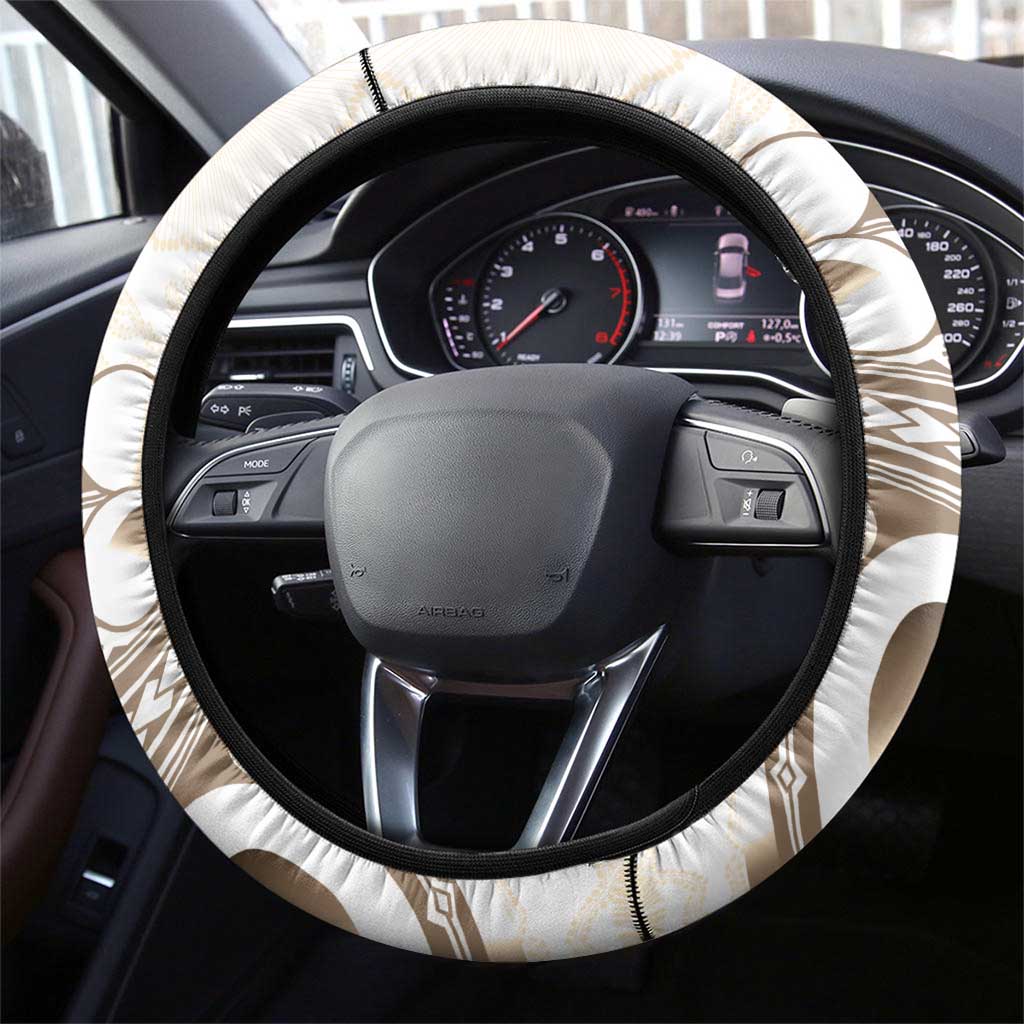 Brown Hawaii Humpback Whale Steering Wheel Cover Polynesian Tribal Ocean Vibes LT14 - Polynesian Pride